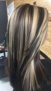 blond hair with black highlights - Google Search
