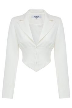White Satin corset blazers