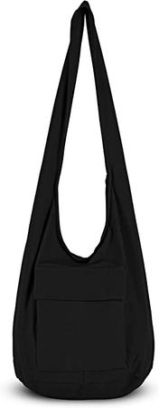YOUR COZY Boho Purses And Handbags Handmade Cotton Bag For Unisex (Cotton Black) : Amazon.com.au: Clothing, Shoes & Accessories