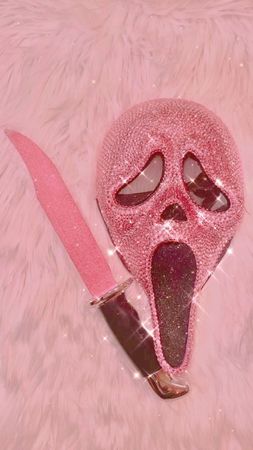 pink glitter ghostface