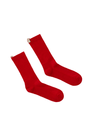 Comme Si - THE MERINO TUBE SOCK in RUBY RED