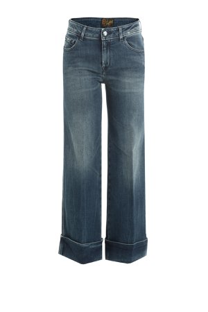 Wide Leg Jeans with Cropped Ankle Gr. 25