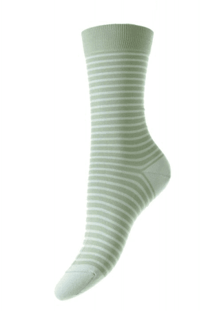 green stripe socks