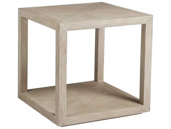 Artistica Credence Bianco 26'' Wide Square End Table | ATS209495740
