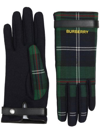 Burberry check-pattern Knitted Gloves - Farfetch