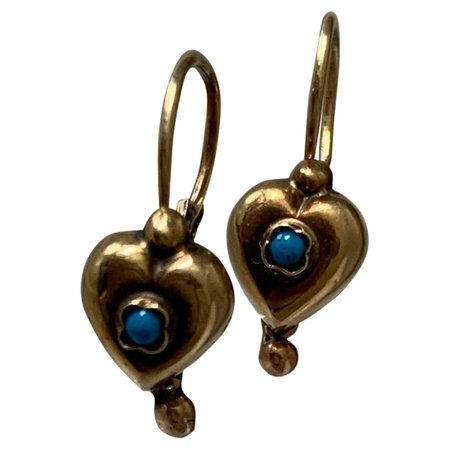 14ct 585 Gold Vintage European Earrings For Sale at 1stDibs