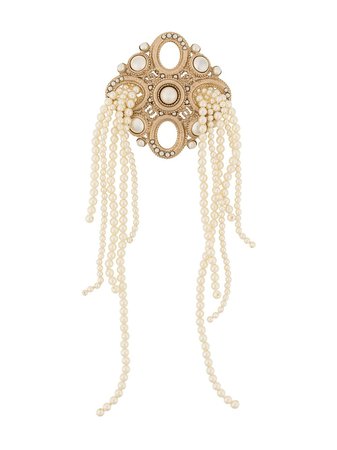 Chanel Pre-Owned gold-plated embellished brooch