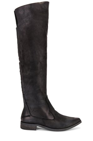 Free People Brenna Over The Knee Boot in Black | REVOLVE