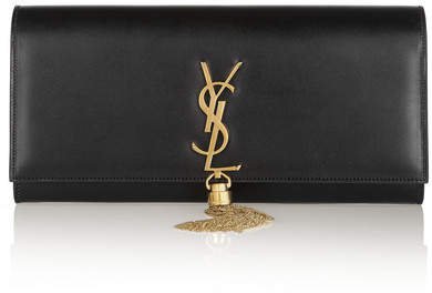 Monogramme Leather Clutch - Black