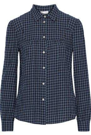 Checked Cotton-blend Flannel Shirt