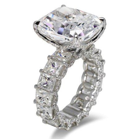 25 Carat Radiant Cut Diamond Engagement Ring GIA Certified E VVS2 For Sale at 1stDibs