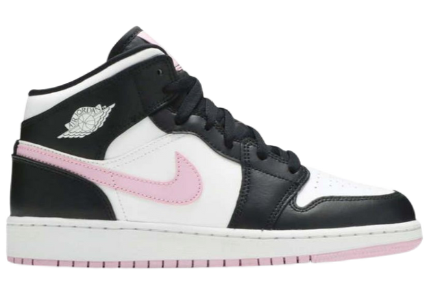pink and black Jordan’s