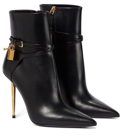 Tom Ford - Padlock leather ankle boots | Mytheresa