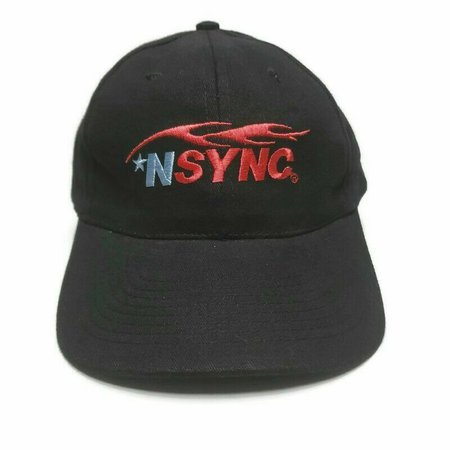 NSYNC 1990's Pop Boy Band Vintage Adjustable Concert Ball Cap Rare - N Sync