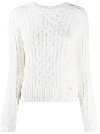 Elisabetta Franchi cable-knit Fitted Jumper - Farfetch