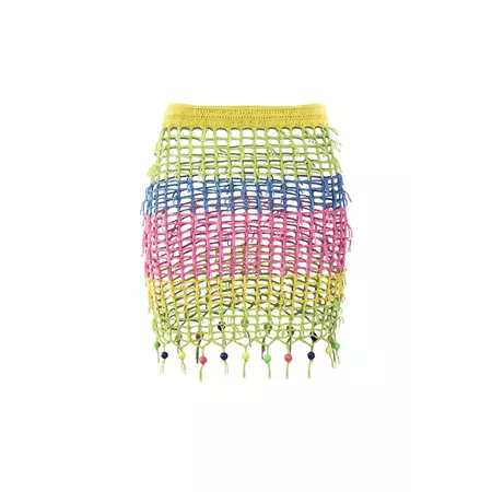 Bonet Crochet Multi Color Mini Skirt | Elsie & Fred | Wolf & Badger
