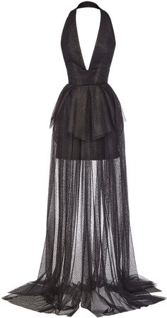 Maticevski Entwined Embellished Tulle Gown Size: 14