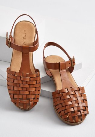 Crafters Convention T-Strap Flat Tan | ModCloth