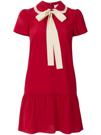 Red Valentino Pussybow Mini Dress
