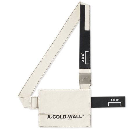 A-COLD-WALL* Canvas Utility Bag Natural, White & Black | END.
