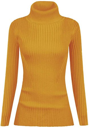 v28 Women Stretchable Korea Turtleneck Knit Long Sleeve Slim Sweater at Amazon Women’s Clothing store