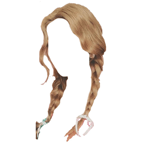 blonde hair braids png