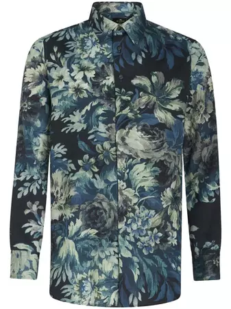 ETRO floral-print Cotton Shirt - Farfetch
