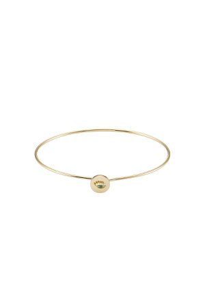 18kt Yellow Gold Bracelet with Emerald Gr. One Size