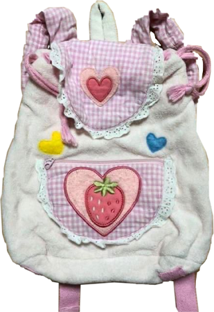 strawberry patchwork backpack