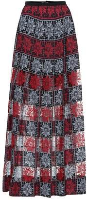 Elie Saab Embroidered tulle maxi skirt