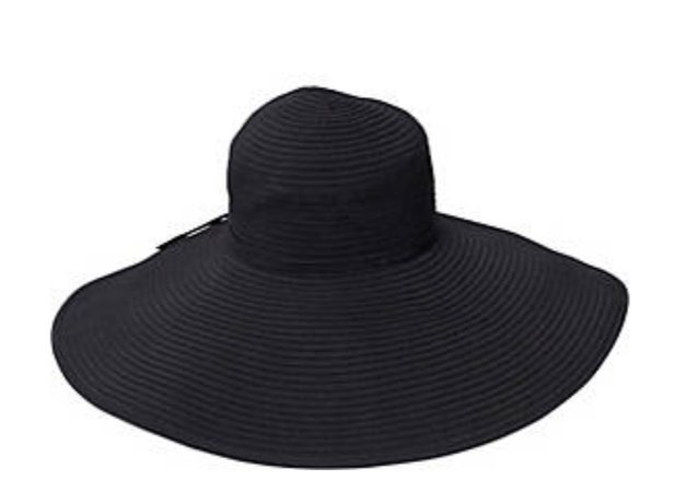 Black sun hat