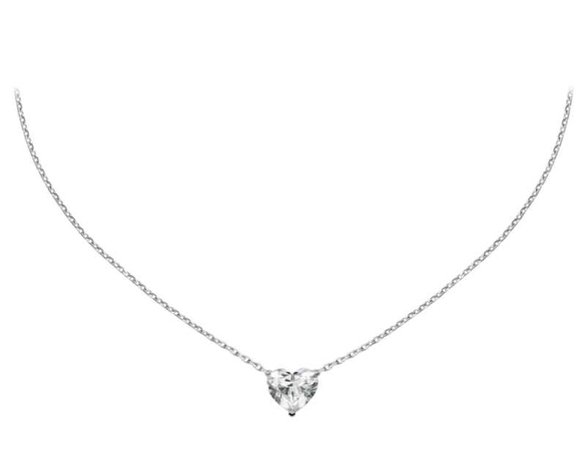 cartier white gold diamond necklace