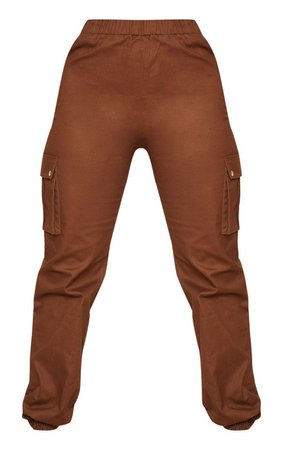 Khaki Pocket Detail Cargo Trousers | Trousers | PrettyLittleThing USA