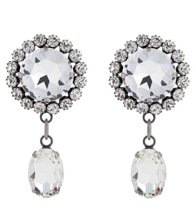 ALESSANDRA RICH Crystal clip-on earrings