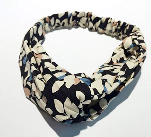 banda coreana de algodón de pelo, color multi-banda para la cabeza cruzada floral del lirio, diadema de tela: Joyería