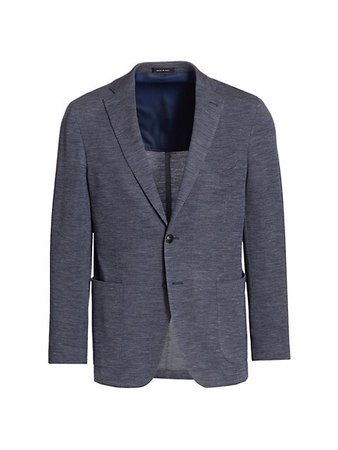 Shop Saks Fifth Avenue COLLECTION Italian Knit Sportcoat | Saks Fifth Avenue