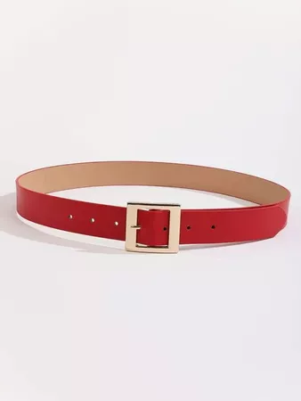 Square Buckle Belt With Punch Tool | SHEIN USA