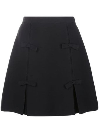 Miu Miu Bow Detail Short Skirt - Farfetch