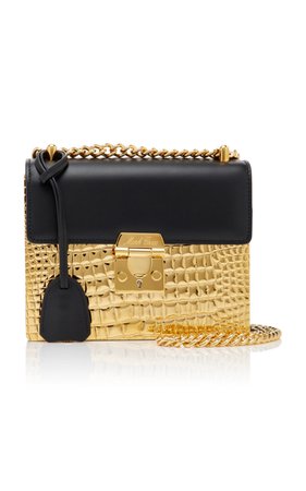 Zelda Leather and Gold-Plated Brass Bag by Mark Cross | Moda Operandi