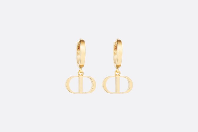 Petit CD Earrings Gold-Finish Metal - products | DIOR
