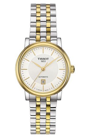 Tissot T-Classic Carson Bracelet Watch, 30mm | Nordstrom