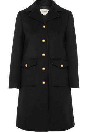 Gucci | Embellished wool-felt coat | NET-A-PORTER.COM