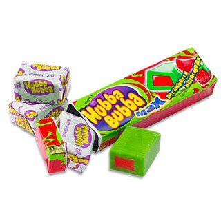 Hubba Bubba Max Bubble Gum Packs - Strawberry Watermelon: 18-Piece Box | Candy Warehouse