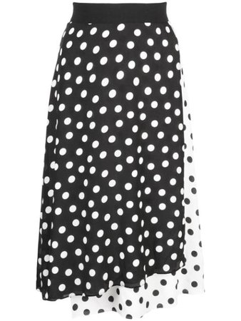 Black Alice+Olivia Nanette Mock Wrap Skirt | Farfetch.com