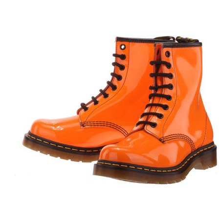Orange Doc Marten Boots