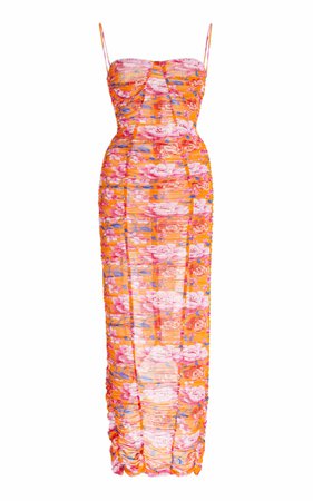 Printed Ruched Maxi Dress By Magda Butrym | Moda Operandi