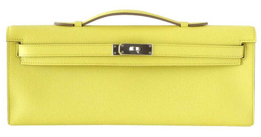 Hermès yellow long bag