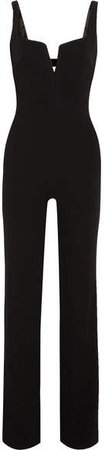 Galvan - Signature Corset Crepe Jumpsuit - Black