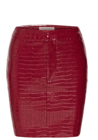 Red Croc Skirt