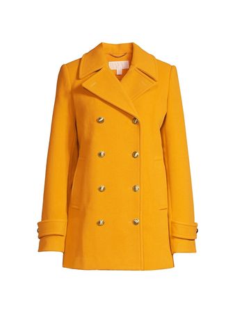 MICHAEL Michael Kors Double-Breasted Wool-Blend Peacoat
